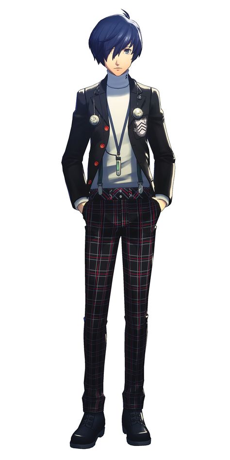 Protagonist Shujin Academy Costume Art - Persona 3 Reload Art Gallery Persona 3 Characters, Persona 3 Protagonist, Fanart References, Persona 3 Reload, Persona Series, Persona 3, 3 Characters, Persona 4, Art Idea