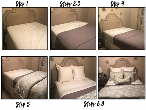 Dress A Bed Master Bedrooms, How To Dress A King Size Bed, King Size Bed Master Bedrooms Cozy, How To Dress A Bed Like A Designer, How To Layer A Bed Like A Designer, How To Make A Bed Like A Designer, King Size Bedding Ideas, Decent Bed Design, Styled Bed