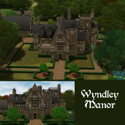 Old English Estate, Sims 3 Mansion, Goth Manor, Alchemy Room, Library Music Room, Old English Manor, Sims 3 Generations, Sims 3 Worlds, Sims Pets