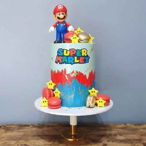 Mario Birthday Cake, Mario Bros Cake, Super Mario Cake, Mario Cake, Super Mario Birthday Party, Mario Birthday Party, Super Mario Birthday, Bakery Ideas, Mario Birthday