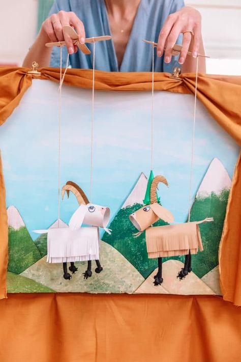 The Sound Of Music Crafts For Kids | studiodiy.com Music Crafts For Kids, Theatre Crafts, Theatre Diy, Puppets For Kids, Puppet Crafts, Kids Studio, Music Crafts, Studio Diy, Puppet Theater