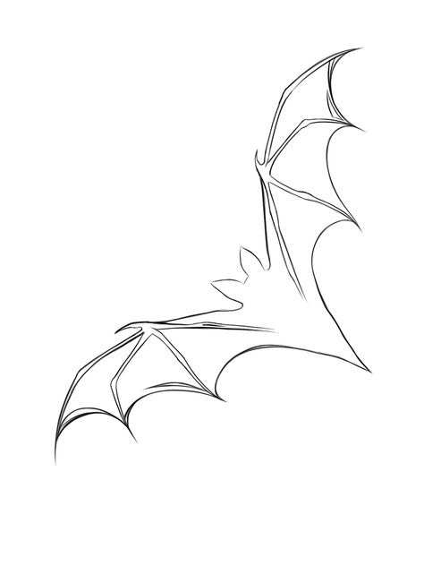 Batwing Drawing, Cybersigilism Bat Tattoo, Bat Line Art, Bat Outline Tattoo, Bat Drawing Easy, Bat Wings Drawing, Simple Bat Tattoo, Bat Flash Tattoo, Bat Drawings