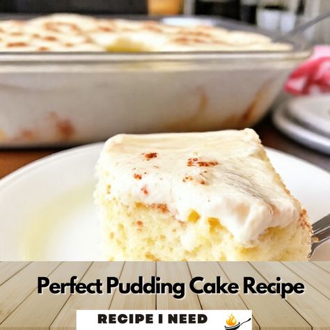 Are you looking for a dessert that is both delicious and easy to make? Look no further than the pudding cake! This delectable treat combines the rich ... see more/recipe by clicking the pin. Light Pudding Desserts, Recipes Using Vanilla Pudding, Cheesecake Pudding Recipes, Vanilla Pudding Cake, Cake With Pudding, Banana Split Recipes, Pudding Cake Recipe, Vanilla Pudding Recipes, Pudding Desserts Recipes