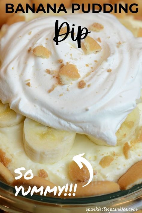 Banana Cream Pie Dip, Pudding Dip Recipes, Banana Pudding Dip Easy, Banana Pudding Cream Cheese, Pudding Dip, Banana Pudding Dip, Quick Meatloaf Recipes, Caramel Pecan Cheesecake, Instant Banana Pudding