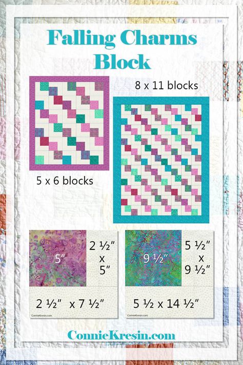 Falling charms quilt block can use a charm pack use your quilt scraps Quick and Easy quilt block tutorial #charmsquare #quilt #quilttutorial #printable Charm Square Quilt Ideas, Falling Charms Quilt, Charm Pack Patterns, Quilt Scraps, Charm Pack Quilt Patterns, Charm Square Quilt, Easy Quilting, Charm Pack Quilt, Triangle Quilts