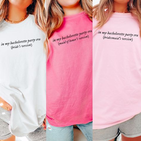 Taylor Swift Bachelorette Shirts, Taylor Swift Bachelorette Party Shirts, Bach Gifts, Taylor Swift Bachelorette Party, Bridal Sweatshirt, Bride Tee Shirts, Bachelorette Matching, Bride Era, Bachelorette Party Tees