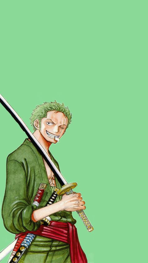 #green #onepiece #roronazoro #wallpaper #iphone #android #aesthetic Roronoa Zoro One Piece, One Piece Wallpaper, رورونوا زورو, One Piece Wallpaper Iphone, Wallpaper Green, Anime Soul, Aesthetic Green, Zoro One Piece, Green Screen Backgrounds