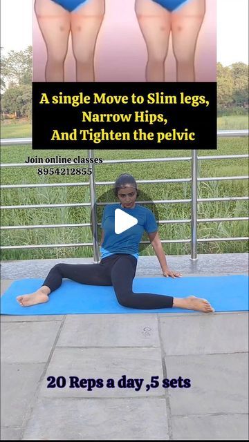 Yogeshwari Kurain on Instagram: "Slim legs 🦵💯 #yogeshwari 
.
.
@yoga_with_yogeshwari 
.
.
#weightloss #exercise #yoga #pelvicfloorexercises #explore #tips #healthy #slimlegs #legworkout" Narrow Hips, Pelvic Floor Exercises, Exercise Yoga, Leg Workout, Slim Legs, Online Classes, Healthy Lifestyle, Yoga, Instagram