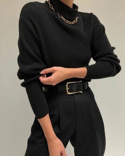 Girls Winter Fashion, Black Turtle Neck, Outfits Vintage, Vintage Knitwear, Fashion Teenage Girls, Academia Fashion, Hipster Outfits, Looks Black, Mode Inspo