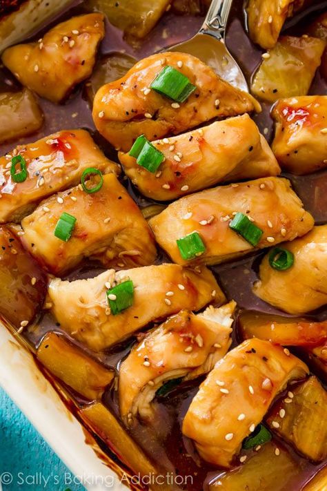 Pineapple Teriyaki Chicken, Pineapple Teriyaki, Pollo Teriyaki, Baked Teriyaki Chicken, Baked Pineapple, Chicken Teriyaki Recipe, Easy Healthy Dinner, Quick Dinner Recipes, Teriyaki Chicken