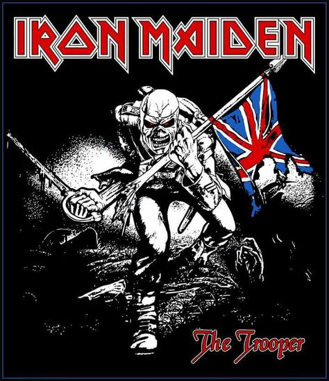 Iron Maiden Tattoo, Iron Maiden The Trooper, Eddie The Head, Iron Maiden T Shirt, Metallica Logo, Metallica Art, Iron Maiden Shirt, Iron Maiden Band, Rock N Roll Art