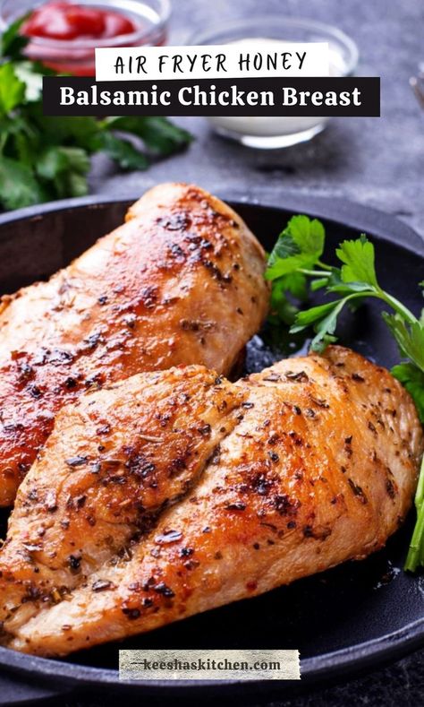 Simple Chicken Breast Recipe, Simple Chicken Breast, Chicken Breast Marinade Recipes, Balsamic Chicken Recipe, Balsamic Chicken Breast, Glazed Chicken Breast, Chicken Breast Marinade, Honey Balsamic Chicken, Honey Chicken Recipe