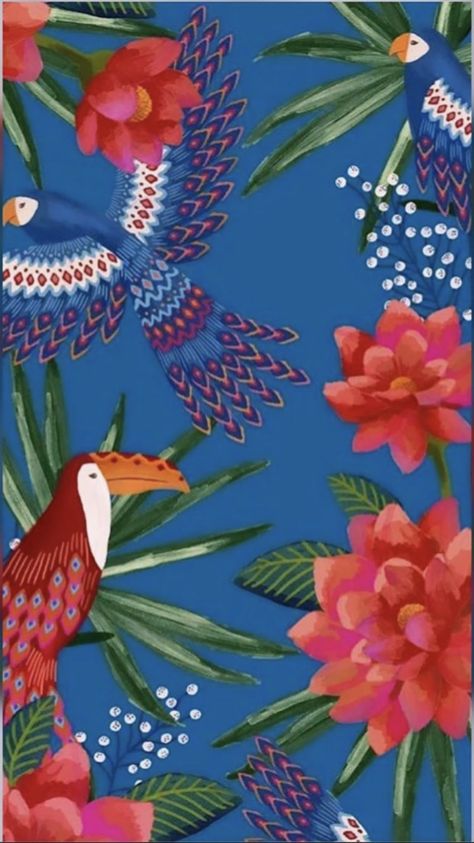 Farm Prints, Byzantine Architecture, Design Pattern Art, Art Deco Pattern, School Inspiration, Paint Print, Tropical Birds, Small Canvas, Japanese Paper