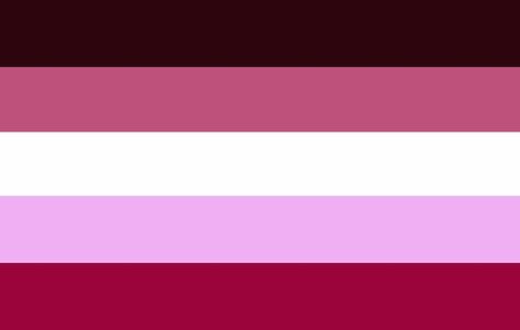 5 stripes version of the closeted lesbian flag I designed :3 *don’t use this if ur a mspec or a miaspec “lesbian” (y’all are not valid 😱) Comphet Lesbian Flag, Closet Lesbian Flag, Closeted Lesbian Flag, Lesbian Flags, Lgbtq Flags, Lesbian Flag, Lgbtq Pride, Pride Flags, Flag