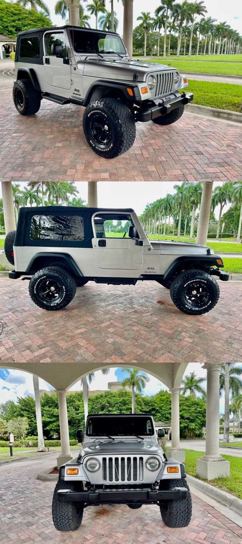 2006 Jeep Wrangler Unlimited LJ FLORIDA BORN AND RAISED 6 Speed N 2006 Jeep Wrangler Unlimited Lj, Jeep Wrangler Lj Unlimited, Jeep Lj Unlimited, Landi Jeep, Jeep Lj, Jeep Unlimited, 2006 Jeep Wrangler Unlimited, Wheel Clock, Lifted Jeep