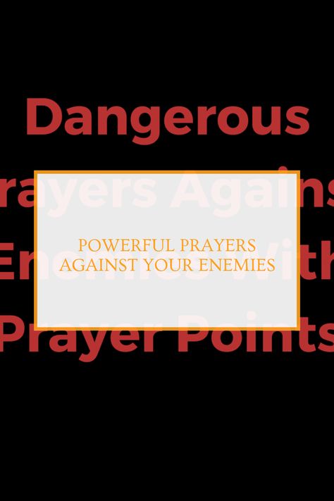 Find strength with these powerful prayers against enemies. This pin offers a prayer guide filled with spiritual protection against adversity, showcasing effective prayer points used to reclaim peace and victory in your life. Prayer Against Spiritual Attack, Prayers Against Spiritual Attacks, Prayers Against Witchcraft, Prayer Against The Enemy, Demonic Spirits, Dangerous Prayers, Prayer Guide, Prayer Points, Warfare Prayers