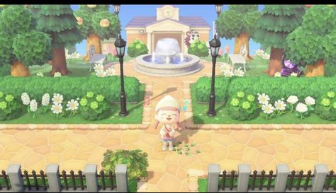 Acnh Plaza Entrance Ideas, Island Ideas Animal Crossing Entrance, Acnh Plaza Entrance, Normcore Entrance Acnh, Acnh Entrances Close To Resident Services, Acnh Entrance Ideas Resident Services, Acnh Normcore Island Entrance, Acnh Enterance Idea Simple, Towncore Acnh Entrance