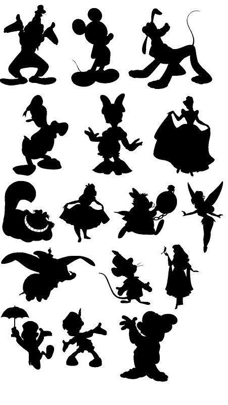 Image result for Free Disney SVG Cut Files Silhouette Silhouettes Disney, Disneyland Dress, Silhouette Disney, Deco Disney, Disney Silhouette, Disney Silhouettes, Idee Cricut, Images Disney, Disney Fantasy