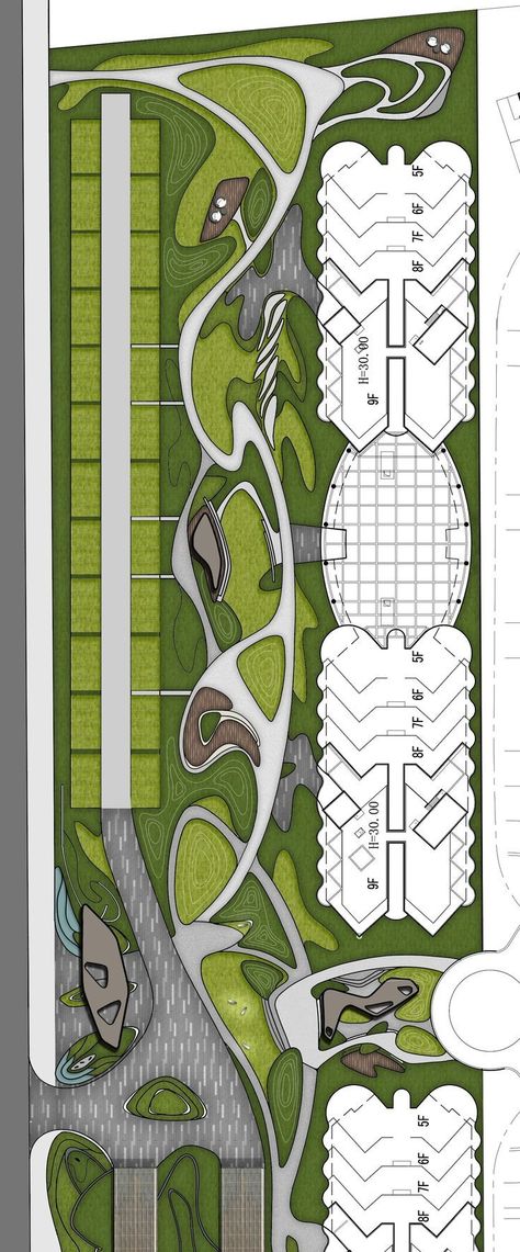 Landscape Contour Design, Apartment Landscape Design, Apartment Landscape, Public Park Design, Site Plan Design, Landscape Diagram, Landscape Architecture Diagram, Urban Furniture Design, Landscape Stairs