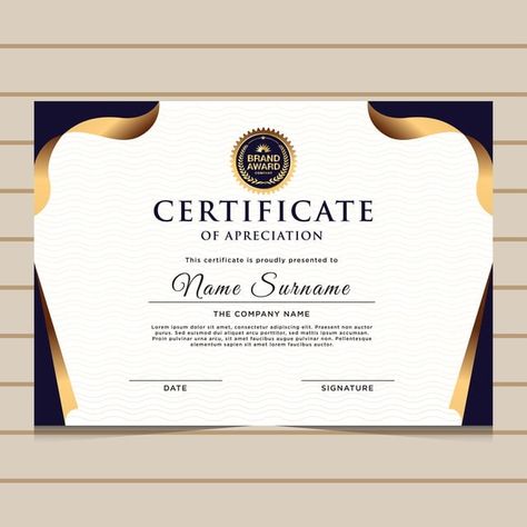 Elegant Blue And Gold Diploma Certificate Template Use For Print Certificate Diploma Graduation Graduation Certificate Design, Halloween Certificate, Certificate Layout, Gold Icons, Icons Template, Diploma Graduation, Certificate Graduation, Diploma Design, Vintage Calligraphy