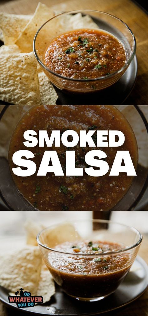 Traeger Smoked Salsa Smoked Salsa Recipe, Smoked Salsa, Smoker Recipes Electric, Traeger Smoker, Outdoor Cooking Recipes, Pan Chicken Fajitas, Traeger Recipes, Smoked Cheese, Traeger Grill