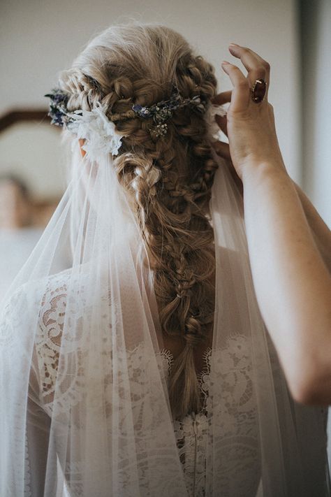 Bridal Braids, Medieval Wedding, Wedding Hairstyles With Veil, Wedding Dresses With Flowers, Wedding Hair Inspiration, Wedding Hair Down, Boho Braids, Magical Wedding, Ideal Wedding