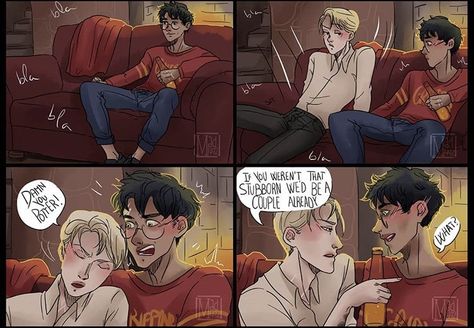 Drarry Fanart Top Draco, Drarry Ship, Darry Fanart, Drarry Fanart, Funny Harry Potter Jokes, Harry Draco, Gay Harry Potter, Harry Potter Feels, Images Harry Potter