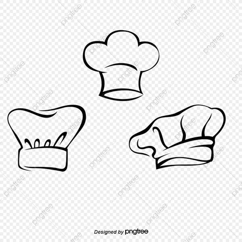 Chef Hat Drawing, Cap Png, Chef Cap, Fashion Png, Hat Drawing, Party Icon, Drawing Png, Hat Vector, Green Santa