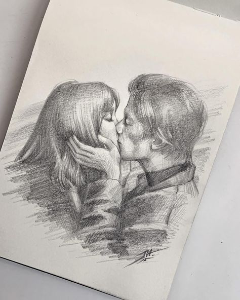 Couple Drawing Ideas, Drawing Ideas Sketch, Ideas Sketch, Landscape Pencil Drawings, Image Couple, Sketches Of Love, Tender Moments, Couple Drawing, Couple Sketch