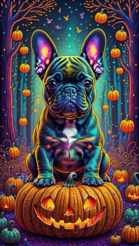 Halloween Live Wallpaper, Spooky Halloween Pictures, Paw Wallpaper, Witch Wallpaper, Dog Pop, Dog Pop Art, Mickey Mouse Art, Cute Fall Wallpaper, Halloween Artwork