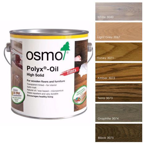 Osmo Polyx Oil Tints - Coloured Hardwax Oil - Stains & Protects by Vanilla Wood Floors Decking Oil, Wood Worktop, Wood Wax, Wooden Floors, Raw Vegetables, Wood Oil, Washing Up Liquid, Oil Stains, Floor Care