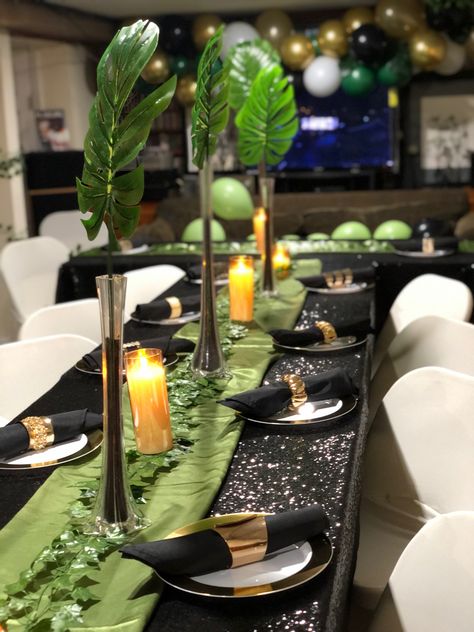 Jungle Theme Birthday Party For Adults, Jungle Fever Party, Adult Jungle Theme Party, African Theme Party, Adult Safari Party, Tropical Jungle Party, Africa Theme Party, Jungle Theme Party, Safari Party Decorations