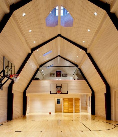 basketball court in barnConvertible Barns, Children Interiors, Barns Gym, Barns Loft, Barns Barn Gym, Indoor Sports Court, Home Basketball Court, Basketball Room, Barn Loft, Indoor Basketball Court, Indoor Basketball, Home Gym Design, Gym Room