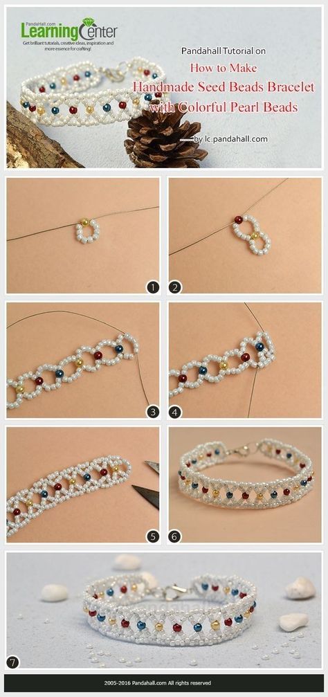 Seed Beads Bracelets Patterns, How To Do Beading, Handmade Jewelry Ideas Bracelets, Seed Bead Earrings Ideas, Beaded Patterns Free, Beads On Shoes, Seed Bead Patterns Tutorials, How To Do Bracelets, Beadwork Patterns Free Seed Bead Tutorials