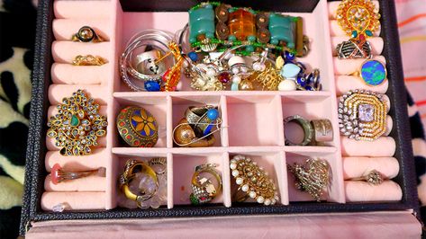 Why You Should *Never* Use Jewelry Cleaner or Polish On Costume Jewelry — And What You Should Use Instead How To Clean Costume Jewelry, Cleaning Costume Jewelry, Costume Jewelry Cleaner, Clean Costume Jewelry, Jewelry Cleaner Diy, Cleaning Methods, Diy Hack, Bold Statement Necklaces, Clean Sterling Silver