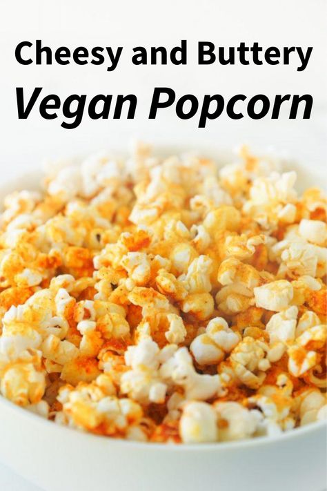 Vegan Popcorn Recipes, Popcorn Recipes Cheese, Easy Vegan Snacks, Nutritional Yeast Popcorn, Cheesy Popcorn, Keto Cranberry, Vegan Popcorn, Popcorn Recipes Easy, Pixar Party