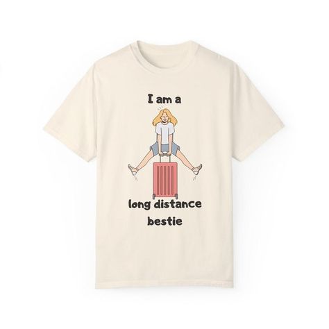 Tag your long distance best friend and grab each other this t-shirt Shop Now on our website #longdistancerelationship #bestfriends #friendsreunion #friendship #frienshiptshirts #femalefriendship #besties #y2kfashion #streetwearstyle #funnytshirts #foryourpage #distancerelationship #reunion #friendshipgoals Long Distance Best Friend, Friends Reunion, Bookish Merch, Female Friendship, Long Distance Relationship, Y2k Fashion, Long Distance, Puns, Funny Tshirts