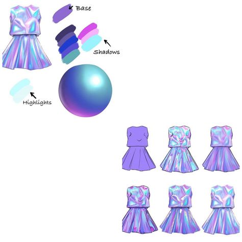 How To Color Holographic, How To Draw Iridescent Fabric, How To Draw Irredescent, How To Draw Iridescent, Holographic Coloring Tutorial, How To Draw Holographic Fabric, How To Draw Holographic, Holographic Drawing Tutorial, Iridescent Drawing