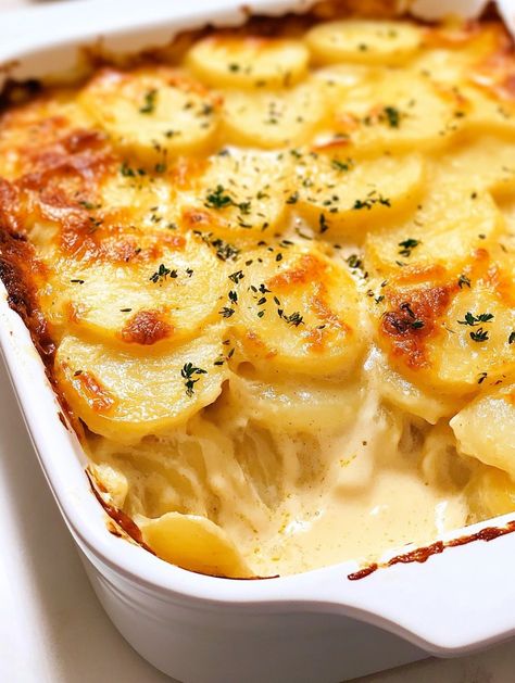 Scalloped Mashed Potatoes, Egg Potato Recipes, Scallop Potato Recipes, Potato Scallop Recipe, Aartappel Resepte, Cheesy Meals, Scalloped Potato, Scalloped Potatoes And Ham, Potato Bake