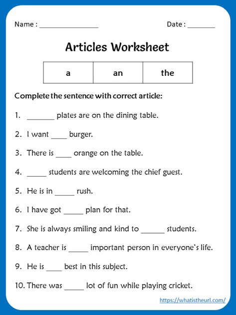 Articles Worksheets for 5th grade - Your Home Teacher Passage Comprehension, English Questions, Article Grammar, Conjunctions Worksheet, Articles Worksheet, Punctuation Worksheets, English Grammar Exercises, Ela Worksheets, English Grammar For Kids