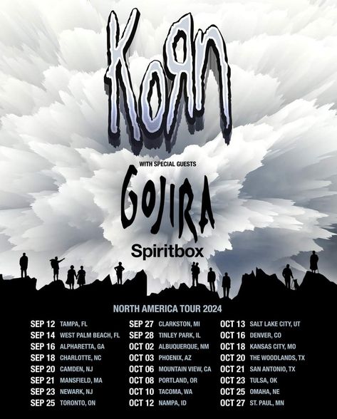 Spiritbox Poster, Tour Poster, Tour Posters, West Palm Beach, Special Guest, Mountain View, Music Art, Palm Beach, Kansas City