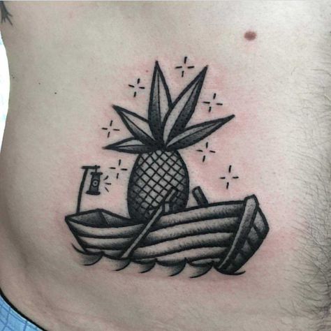 Share it: Share it: Rowing Boat Tattoo, Rowboat Tattoo, Row Boat Tattoo, Boat Tattoo, Pineapple Tattoo, Belly Tattoos, Belly Tattoo, Geometric Mandala, Classy Tattoos