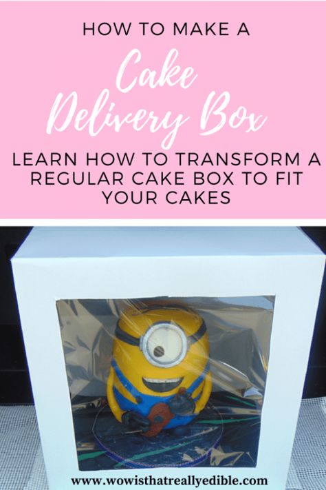 How to Make a cake delivery box|Learn how to transform a regular cake box to fit your cakes|How to set up the cake box for transport How To Make Tall Cake Boxes, Pastry Equipment, Cake Transport, Regular Cake, Cake Boxes Packaging, Logo Tips, Cake Techniques, Tall Cake, Home Bakery Business