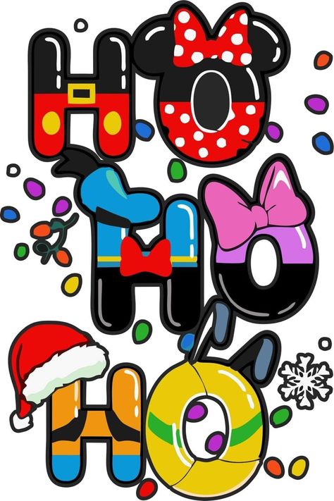 Mickey Mouse Wallpaper, Mouse Christmas, Mickey Christmas, Mickey Mouse Christmas, Cartoon Letters, Disney Holiday, Disney Scrapbook, Disney Crafts, Disney Christmas