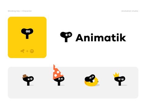 Social Logo Design, Animation Studio Logo, Pretty Animation, Brand Character Design, Creative Studio Logo, Brand Mascot, Studio Logo Design, Logo Character, Character Logo