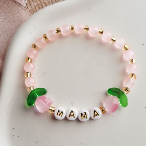 Mama Beaded Stretch Bracelet - Mom Bracelet - Perfect Gift by LyssieBCreations on Etsy Diy Kandi Bracelets, Mama Bracelet, Diy Kandi, Mom Bracelet, Bracelet Craft, Bracelet Craft Diy, Kandi Bracelets, Moms Bracelet, Color Beads