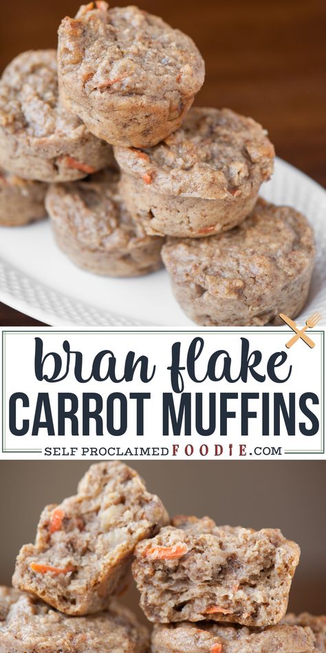 I made these kid friendly Healthy Bran Flake Muffins with bran flakes, greek yogurt, applesauce, carrots, and other healthy ingredients in my kitchen! #muffins #recipe #branflake #carrot #applesauce #yogurt #healthy #easy Recipes With Bran Flakes, Bran Muffins With All Bran Cereal And Applesauce, Bran Flakes Recipes, Muffins Made With Bran Flakes Cereal, Bran Muffins With Bran Flakes, Bran Flake Muffins, Homemade Bran Flakes Cereal, Carrot Applesauce, Yogurt Bran Muffins