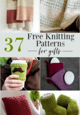 Some of the best free knitting patterns for gifts for everyone on your list, including personal items for men & women, home decor, and cute baby gifts. Easy Free Knitting Patterns, Knitting Projects Free, Easy Knitting Patterns Free, Sweet Easy, Easy Knitting Projects, Knitted Items, Easy Patterns, Free Knitting Patterns, Easy Knitting Patterns