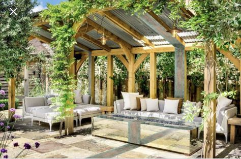 To block overlooking neighbours Patio Privacy Screen Ideas, Garden Privacy Ideas, Garden Privacy Screens, Privacy Screen Ideas, Garden Shelter, Small Pergola, Gazebos And Pergolas, Garden Privacy Screen, Patio Privacy Screen