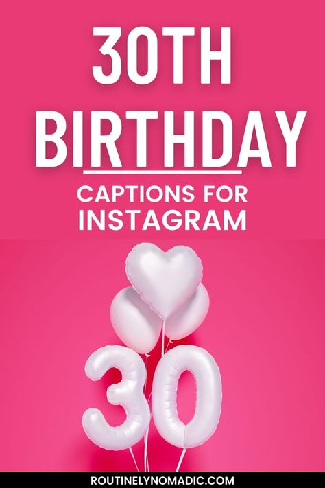 Birthday balloon with words 30th birthday captions for Instagram 30th Birthday Captions Instagram, Happy 20th Birthday Quotes, Happy 20 Birthday Quotes, Birthday Quotes For Instagram, 20th Birthday Quotes, Happy 30 Birthday Quotes, Birthday Wishes For Self, 20th Birthday Captions, Self Birthday Quotes